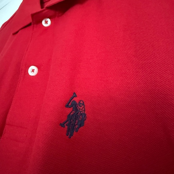 U.S. Polo Assn. Men's Bright Red Polo Shirt - Picture 3 of 4